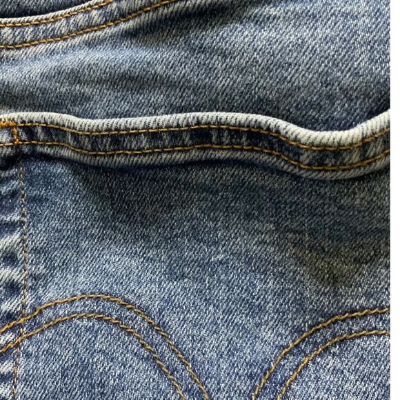 Levi's Ribcage Straight Jeans Womens Size 16W High Rise Button Fly Denim Blue - Picture 8 of 12